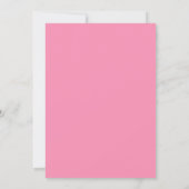 Invitation Mariage aux fleurs roses  (Dos)