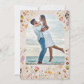 Invitation Mariage aux fleurs sauvages (Dos)