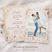Invitation Mariage aux fleurs sauvages