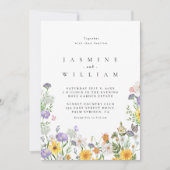Invitation Mariage aux fleurs sauvages  (Devant)