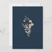 Invitation Mariage aux fleurs sauvages (Dos)