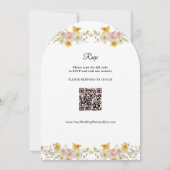 Invitation Mariage aux Fleurs Sauvages | Code QR de Jardin de (Dos)