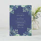 Invitation Mariage aux fougères de minuit (Debout devant)