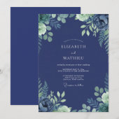 Invitation Mariage aux fougères de minuit (Devant / Derrière)