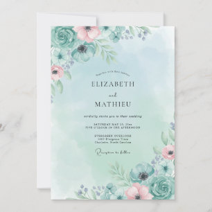 Invitation Mariage aux Fougères de Mousse de Mer