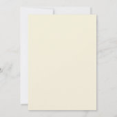 Invitation Mariage aux fougères jaune moutarde (Dos)