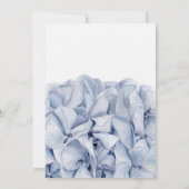 Invitation Mariage aux Hortensias Bleus (Dos)