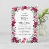 Invitation Mariage aux Orchidées (Debout devant)
