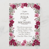 Invitation Mariage aux Orchidées (Devant)