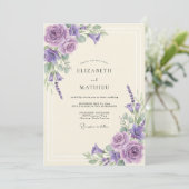 Invitation Mariage aux Orchidées Feuillues (Debout devant)