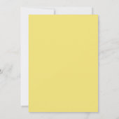 Invitation Mariage aux Pétales d'Ardoise Citron (Dos)