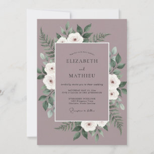 Invitation Mariage aux Pivoines Abricot