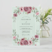 Invitation Mariage aux Ranunculus de la Baie (Debout devant)