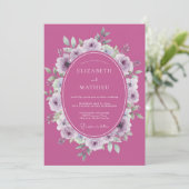 Invitation Mariage aux Ranunculus Orchidées (Debout devant)