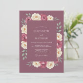 Invitation Mariage aux Renoncules Mûres (Debout devant)