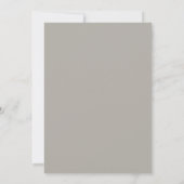Invitation Mariage aux tons de taupe et pervenche (Dos)