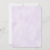 Invitation Mariage aux tons violets Lilac rose vif (Dos)