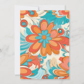 Invitation Mariage aux Vibes Groovy Boho Plage Fun (Dos)