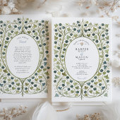 Invitation Mariage aux vignes de mûres Arts & Crafts
