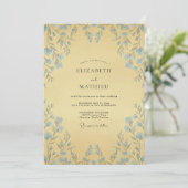 Invitation Mariage aux Vignes Jaune Beurré (Debout devant)