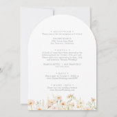 Invitation Mariage avant et arrière Fleur sauvage Blush class (Dos)