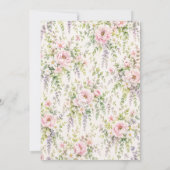 Invitation Mariage avec Arche Florale de Jardin (Dos)