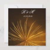 Invitation Mariage avec célébration de feux d'artifice (Dos)