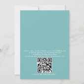 Invitation Mariage avec code QR à Paradise Palms Tropical Bea (Dos)