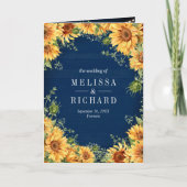 Invitation Mariage avec code QR sur pot Mason Tournesols Bleu (Devant)