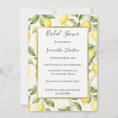 Invitation Mariage avec des citrons jaunes frais (Devant)