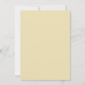Invitation Mariage avec feuillage de mousse Champagne (Dos)