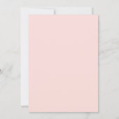 Invitation Mariage avec Fleurs de Teint Doré et Petit-Déjeune (Dos)