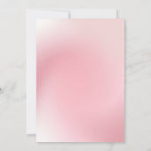 Invitation Mariage avec Fond Ombré Rose (Dos)