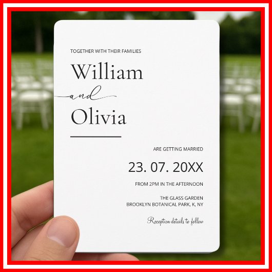 Invitation Mariage Avec Leurs Familles