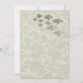 Invitation Mariage avec photo de plage (Dos)