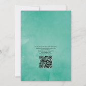 Invitation Mariage avec QR Code de Dégustation de Vin Bohème (Dos)