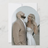 Invitation Mariage avec sous-couche photo d'arche dessinée à  (Devant)