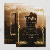 Invitation Mariage avec superposition de photo classique (Devant / Derrière)