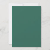 Invitation Mariage avec une touche de prune profonde peinte (Dos)