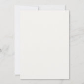 Invitation Mariage avec verdure et fleurs blanches (Dos)