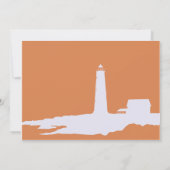 Invitation mariage/baby shower au phare (Dos)