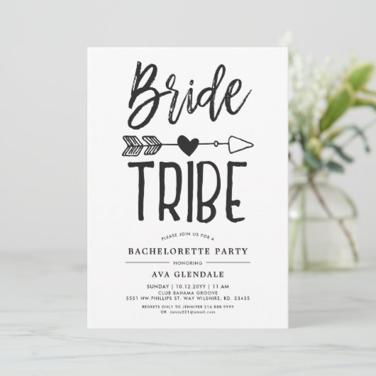 Invitation Mariage| Bachelorette (Debout devant)
