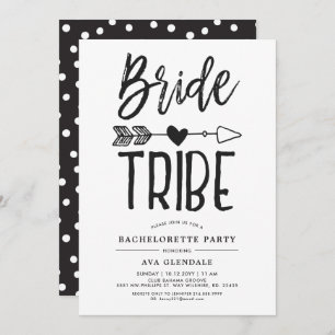 Invitation Mariage Bachelorette en tête