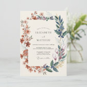 Invitation Mariage Baie de Cuivre Ardoise (Debout devant)