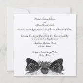 Invitation Mariage Baisers papillon (Devant)