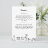 Invitation Mariage Baltimore | Détails de l'invité (Debout devant)