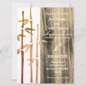 Invitation Mariage bambou (Devant)