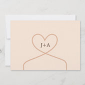 Invitation Mariage Bande Mixte Rétro Enregistrer la Date (Dos)