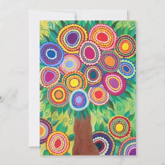 Invitation Mariage Bar Mitzvah Douche Arbre de vie (Devant)