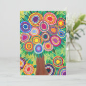 Invitation Mariage Bar Mitzvah Douche Arbre de vie (Debout devant)